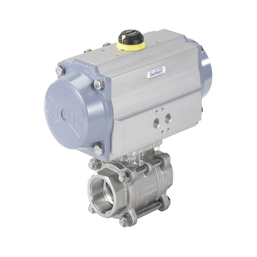  带有气动摆动执行机构的球阀/截止阀